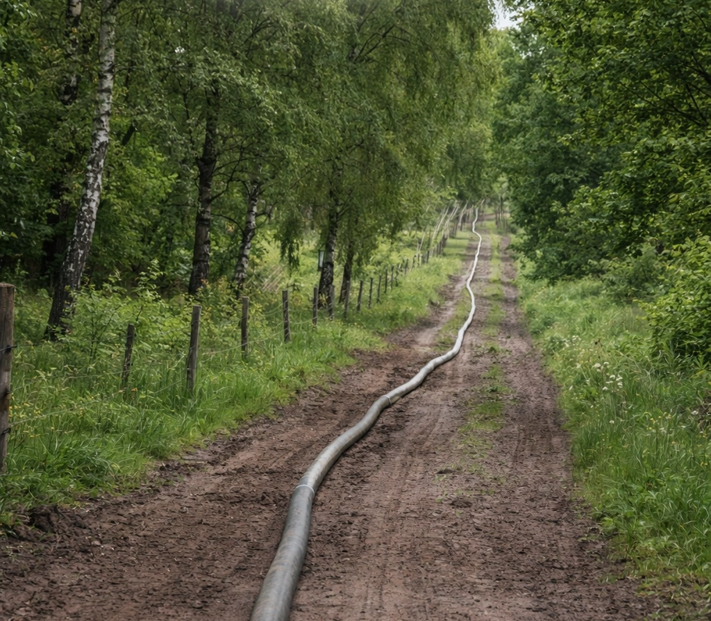 Pumpning av flytgödsel i stamledning